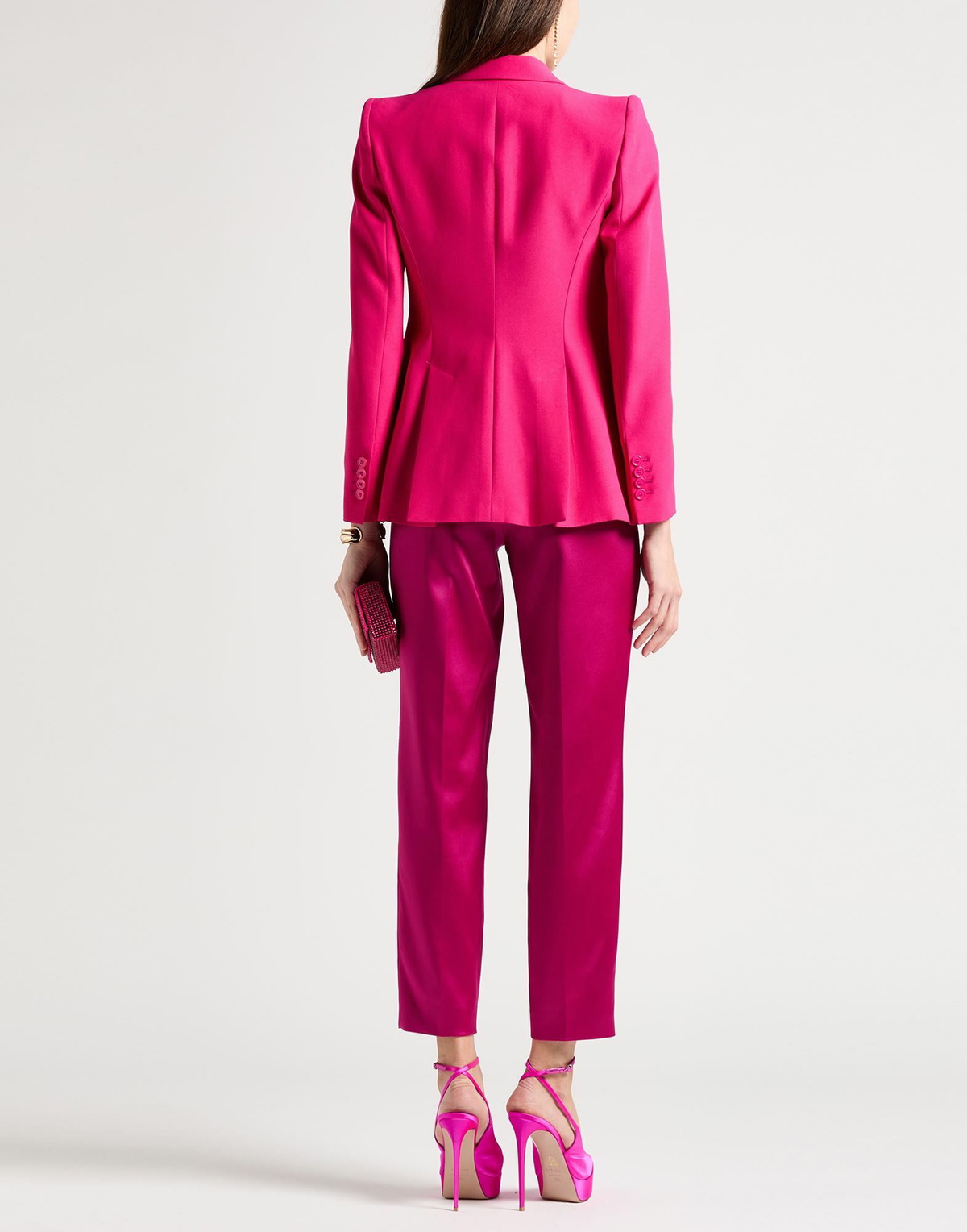 Mcqueen Womens Blazer Fuchsia