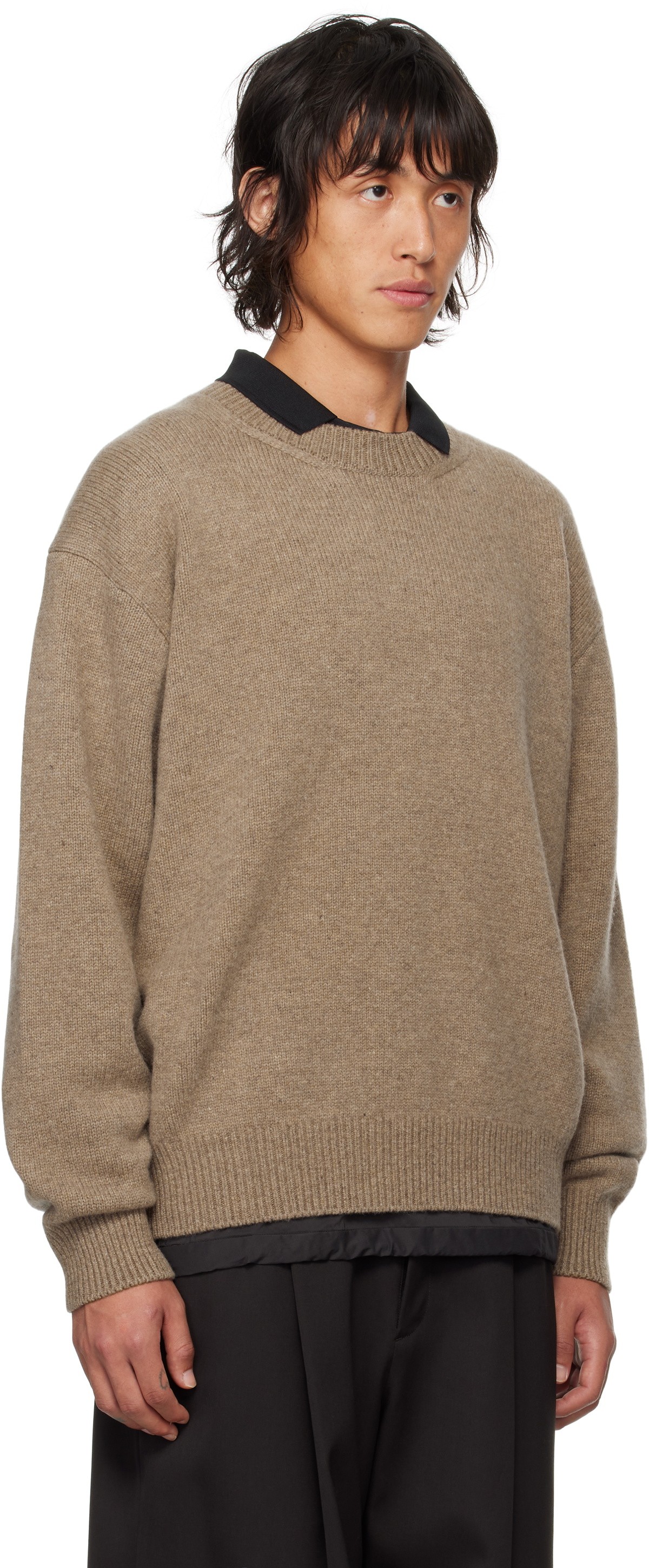 stein Beige Relaxed Fit Sweater