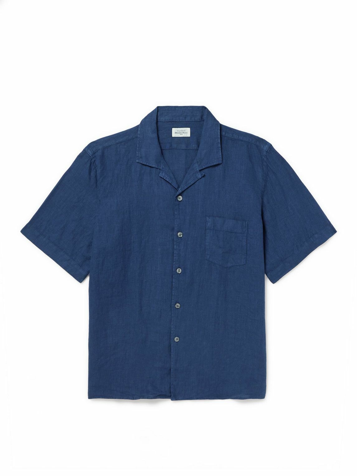 Hartford Carlos palm print short sleeved shirt