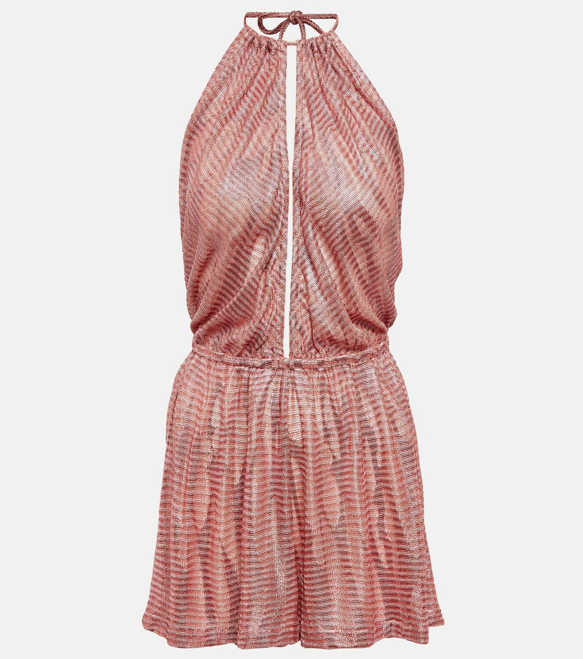 Missoni Mare Jacquard halterneck playsuit