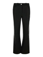 ARMA Black Wide Trousers In Leather Woman