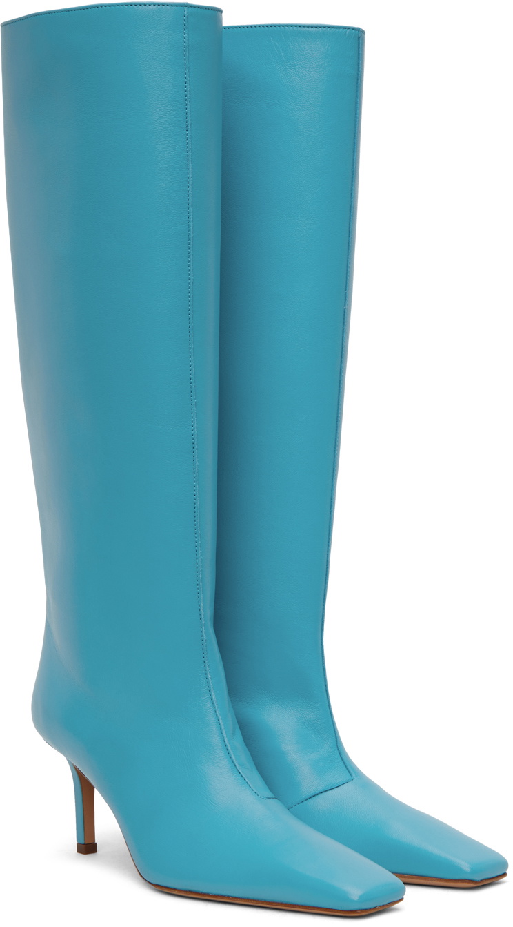 Acne Studios Blue Heel Boots Acne Studios