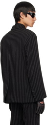 Ernest W. Baker Black Double Breasted Blazer