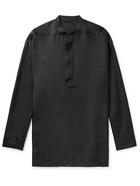 Fear of God - Grandad-Collar Satin-Twill Pyjama Shirt - Black