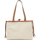 Loewe Off-White Canvas Small Cushion Tote