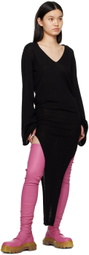 Rick Owens Pink Bozo Stocking Tractor Boots