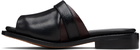 OUR LEGACY Black & Burgundy Ginza Sandals