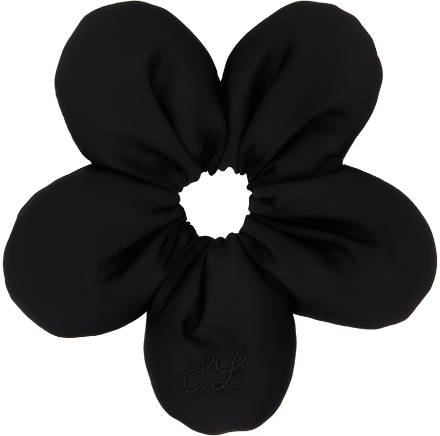 Photo: Sandy Liang Black Flower Power 2.0 Hair Tie