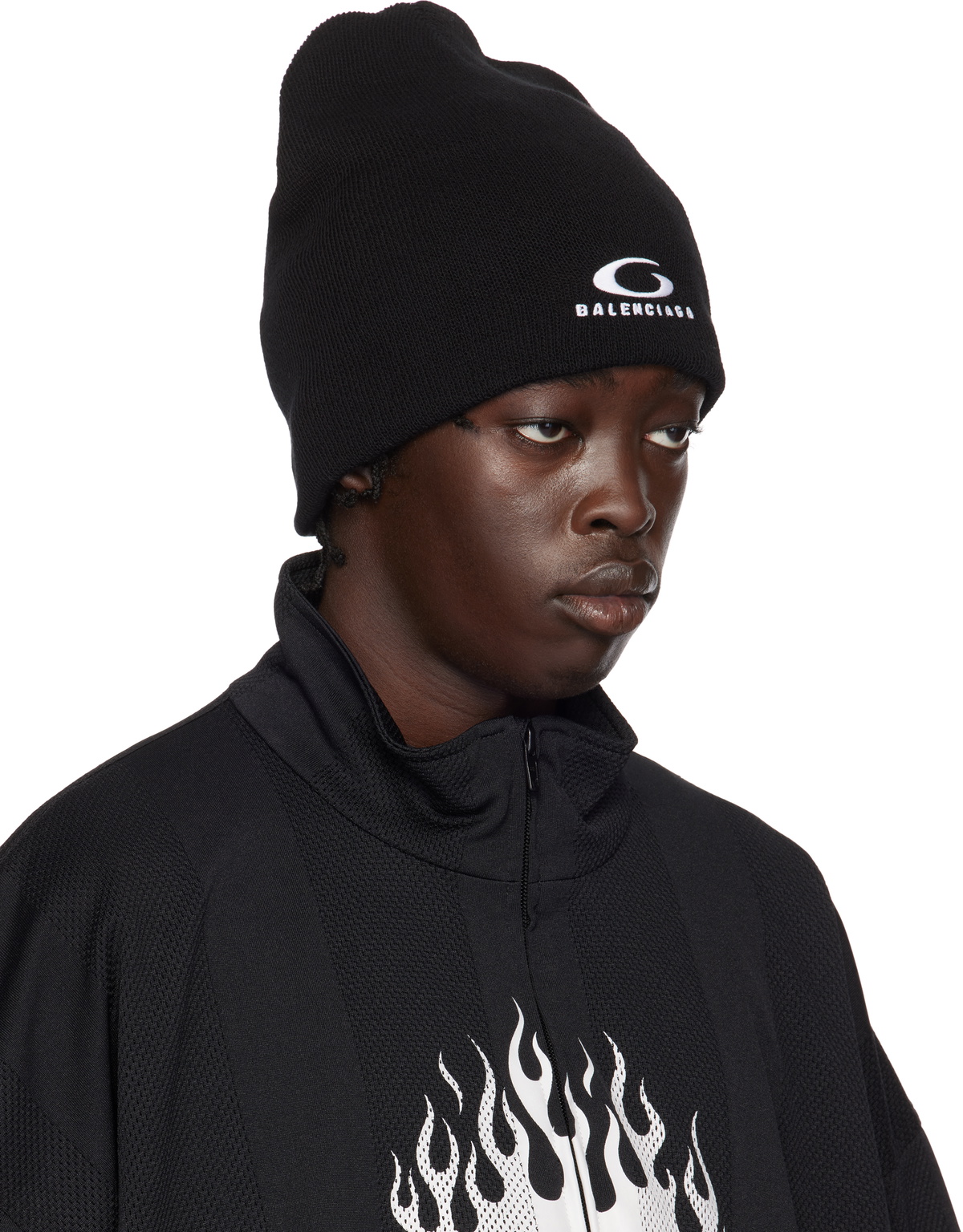 【BALENCIAGA】Heat Up Socks Beanie Black 3b sports icon beanie