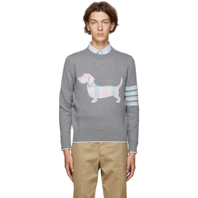 Photo: Thom Browne Grey Hector Icon Sweater