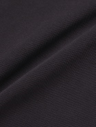 AGOLDE - Curren Layered Cotton-Piqué Polo Shirt - Brown