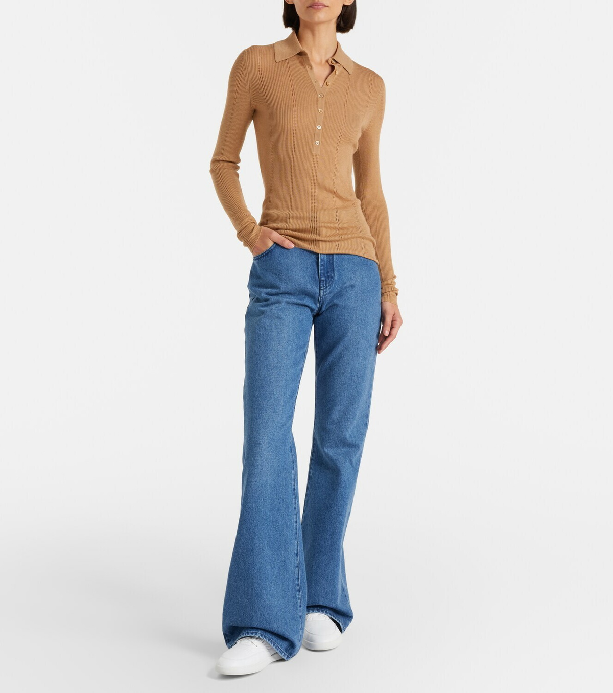 Gabriela Hearst Sophia wool polo sweater