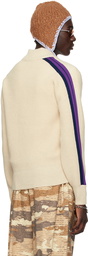 Acne Studios Beige Crewneck Cardigan