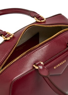 Givenchy Antigona East-west Small Leather top Handle bag - Burgundy - One Size