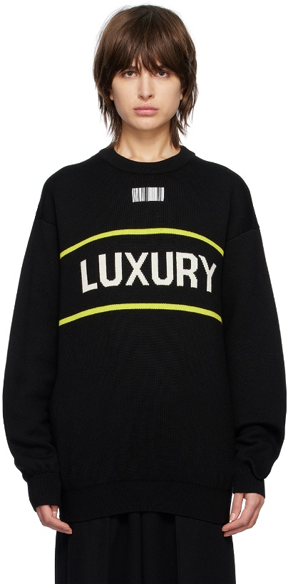 Photo: VTMNTS Black 'Luxury' Sweater