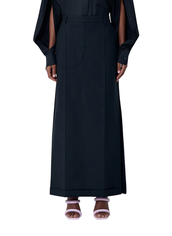 Photo: Alexander Wang Tailored Wool-Mohair Maxi Skirt