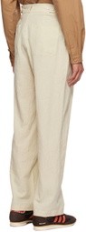 XENIA TELUNTS Beige Typewriter Trousers