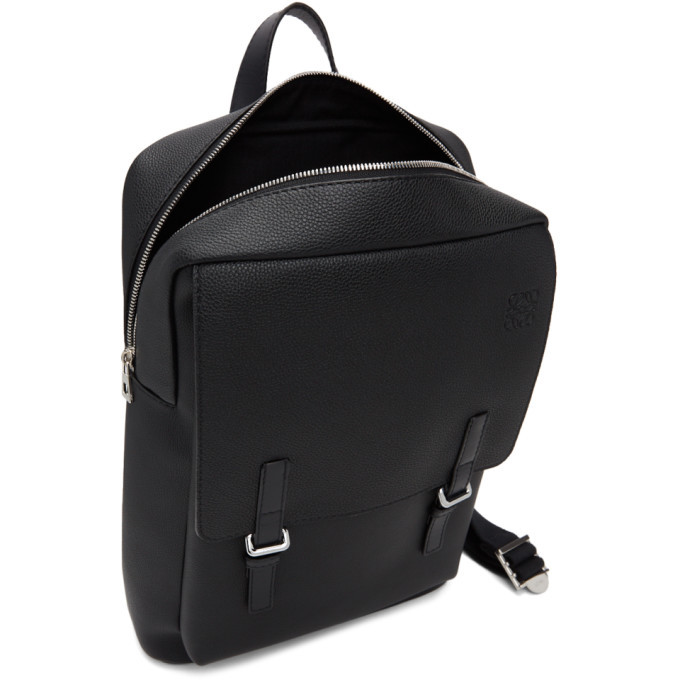 Loewe Black Military Backpack Loewe