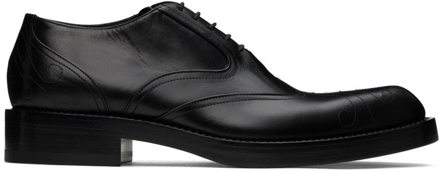 Dries Van Noten Black Topstitched Oxfords Dries Van Noten