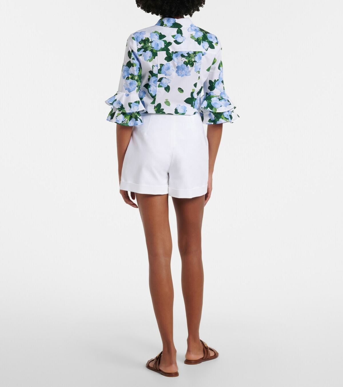 Carolina Herrera Cotton-blend shorts