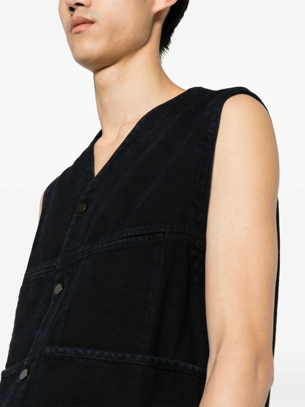 トップス LEMAIRE 24SS / 4 POCKET GILET LEMAIRE Blue 4 Pocket Denim Gilet Lemaire