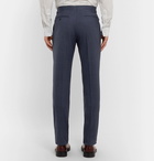 Richard James - Indigo Hyde Slim-Fit Mélange Wool Suit Trousers - Indigo