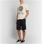 McQ Alexander McQueen - Printed Cotton-Jersey T-Shirt - Neutrals