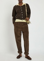 American Vintage Padow Straight-leg Corduroy Trousers Dark Brown