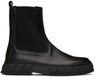 Virón Black Apple Leather 1997 Chelsea Boots