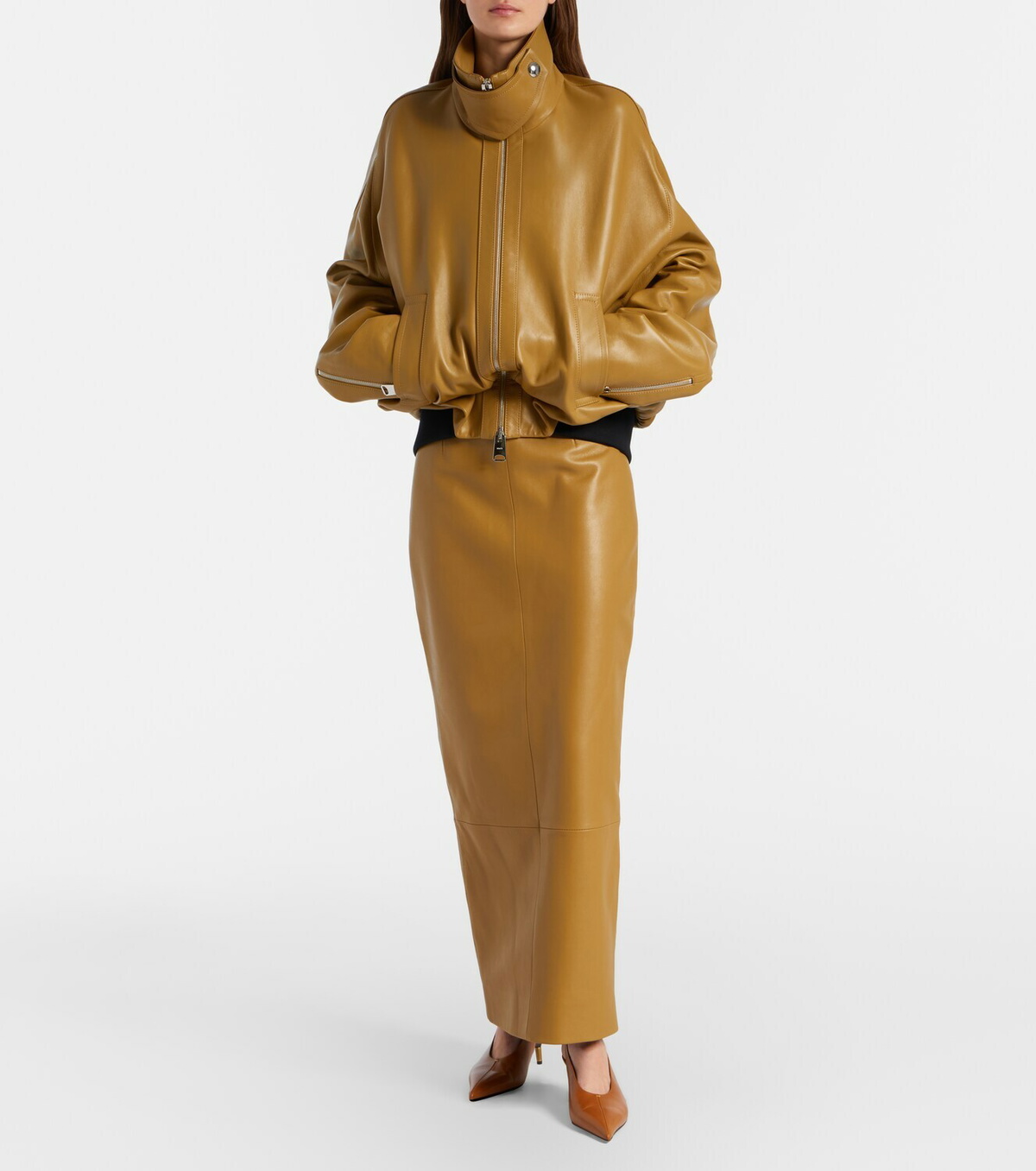 Khaite Oversized leather jacket