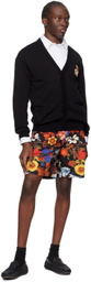 Moschino Black Allover Logo Driving Loafers