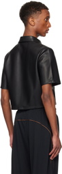 Mowalola Black Moto Polo