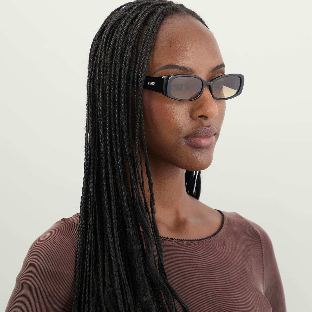 DMY Studios Women's Billy Sunglasses in Black/Yellow 