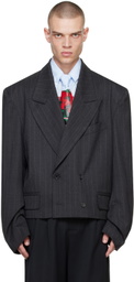 VAQUERA Gray Slouchy Blazer