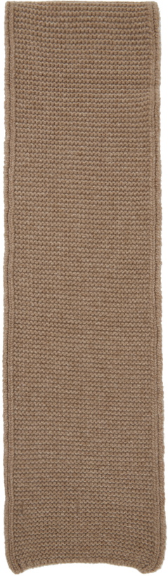 Photo: Nothing Written SSENSE Exclusive Brown Liky Muffler Scarf