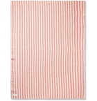 Onia - Striped Linen Beach Blanket - White