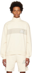 Lacoste Off-White Half-Zip Sweatshirt