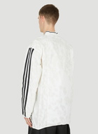 Three Stripe Long Sleeve T-Shirt in White