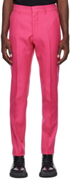 AMI Alexandre Mattiussi Pink Cigarette Trousers