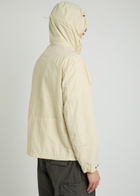 C.P. Company Goggle Hooded Shell Jacket Beige