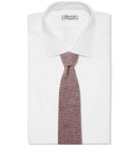 Purdey - Silk-Jacquard Tweed Tie - Pink