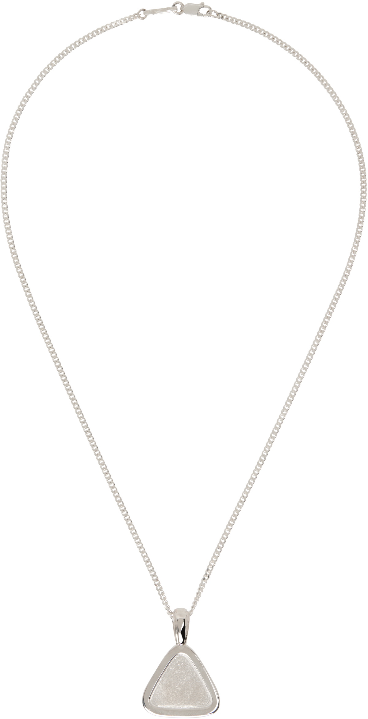 Pearls Before Swine Silver Blot Necklace