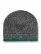 ERL - Logo-Embroidered Brushed Wool-Blend Beanie