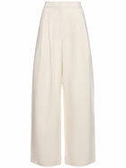 THE FRANKIE SHOP Piper Pleated Viscose & Linen Pants