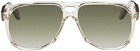 Cutler and Gross Beige 9782 Square Sunglasses