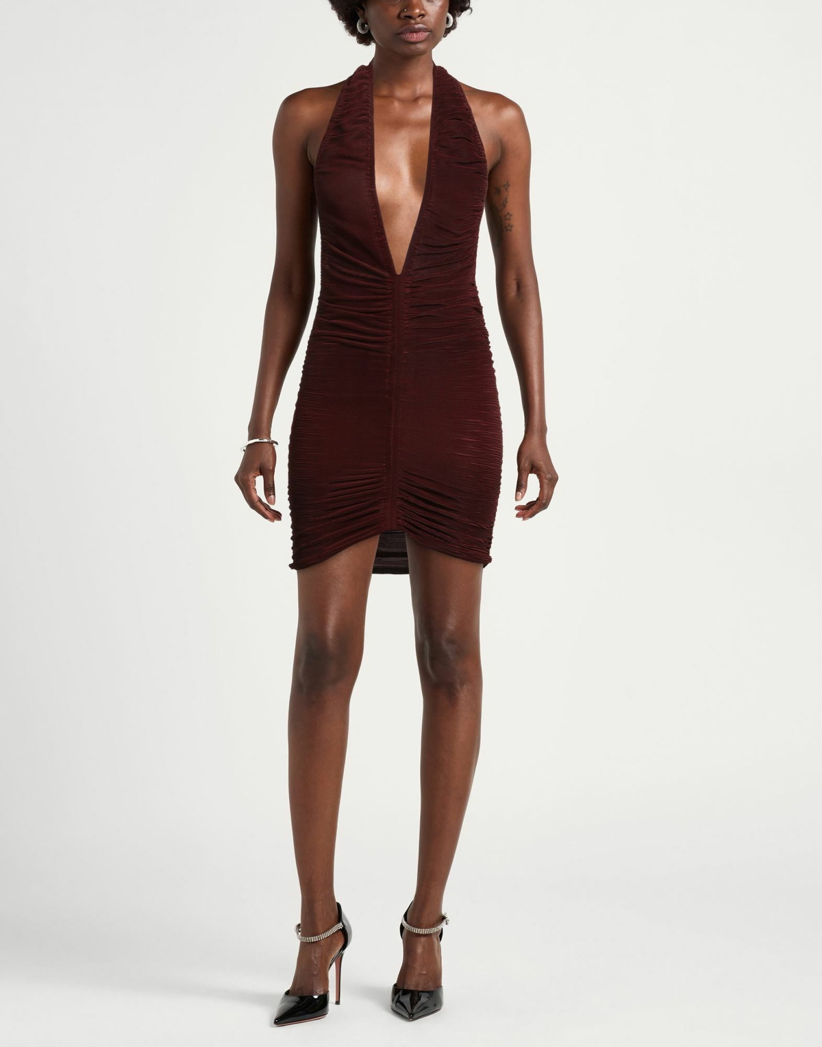 Atlein Womens Mini dress Burgundy