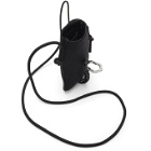 MCQ Black Neoprene Hyper Phone Holder Bag