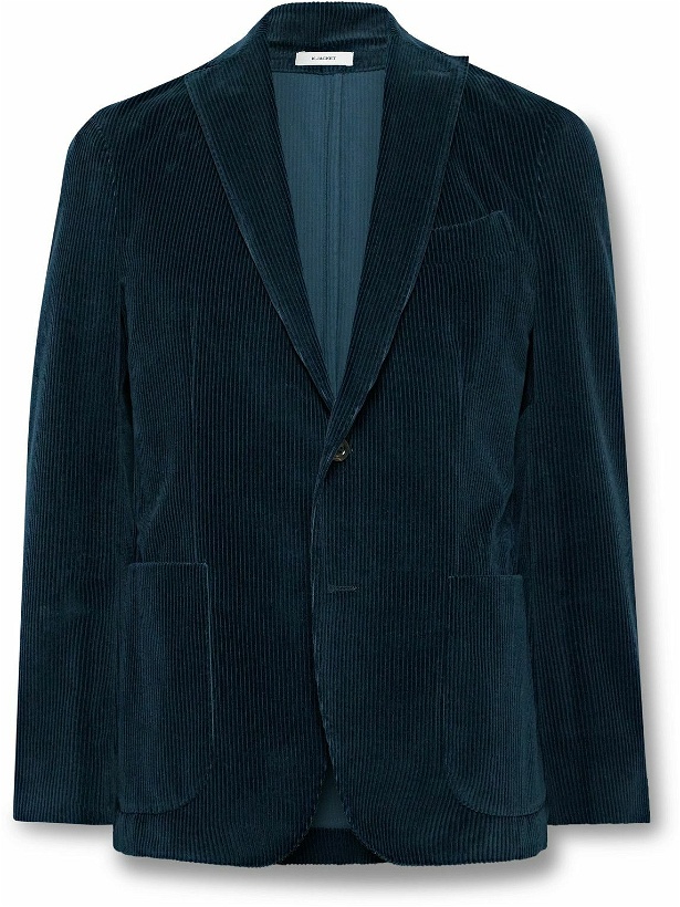 Photo: Boglioli - Unstructured Cotton-Corduroy Suit Jacket - Blue