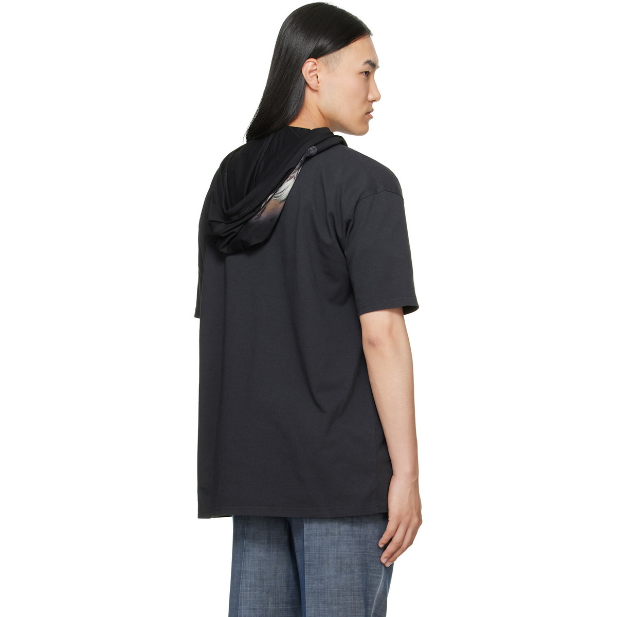 Maison Margiela Black Hooded T-shirt
