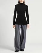 Agnona Womens Turtleneck in Black